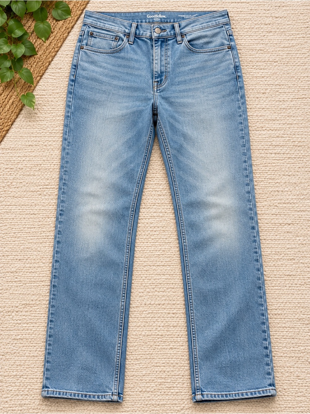 Goodfellow & Co Light Blue Straight-Leg Jeans
